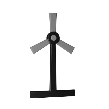 Wind Mill Energy 3D Icon