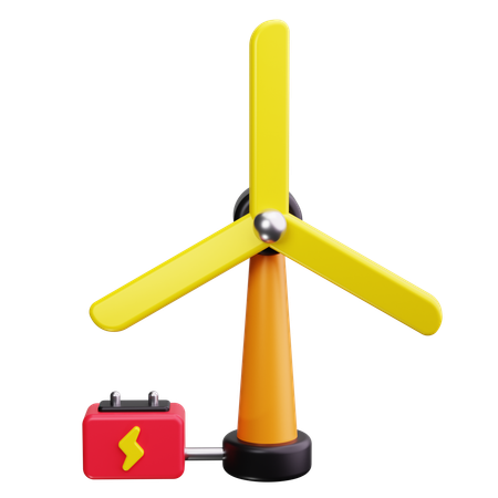 Wind Power  3D Icon