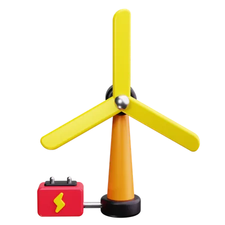 Wind Power  3D Icon