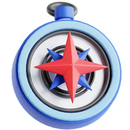 Wind Rose 3 D Icon 3D Icon