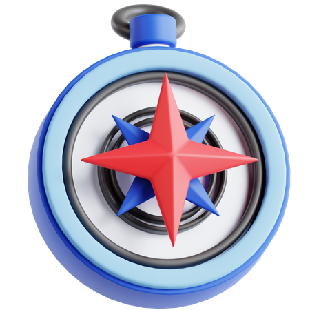 Wind Rose  3D Icon