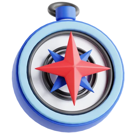 Wind Rose  3D Icon