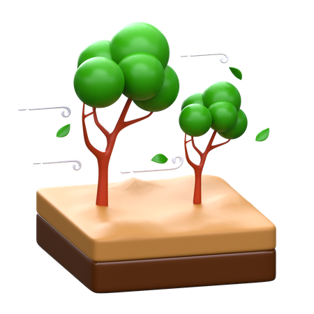 Wind Storm  3D Icon