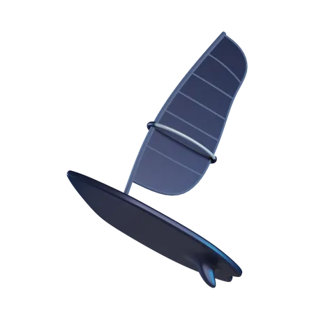 Wind Surfing  3D Icon