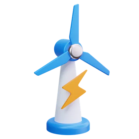 風力タービン  3D Icon