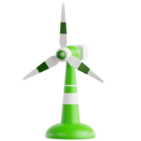 Wind Turbine  3D Icon