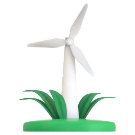 Wind Turbine  3D Icon