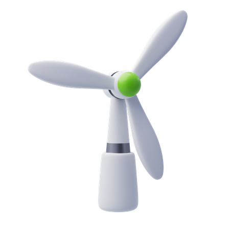 Wind Turbine  3D Icon