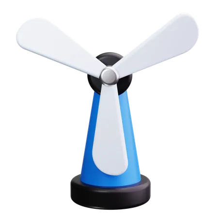 Wind Turbine  3D Icon