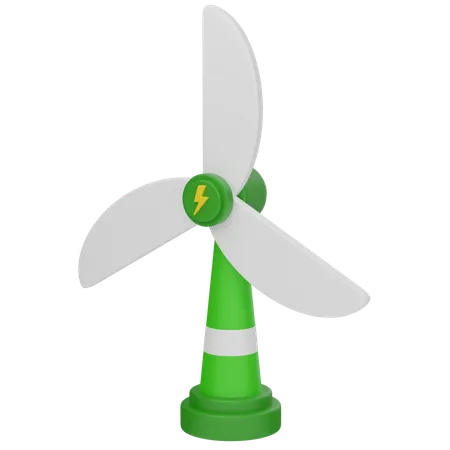 Wind Turbine  3D Icon