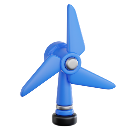 Wind Turbine  3D Icon