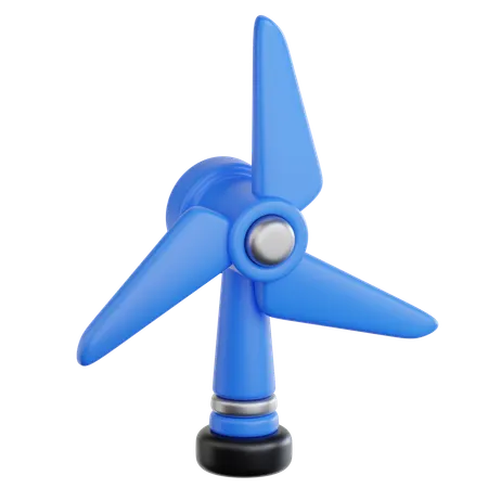 Wind Turbine  3D Icon