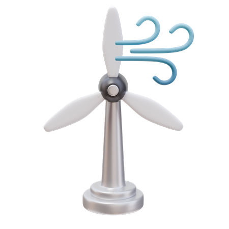 Wind Turbine  3D Icon