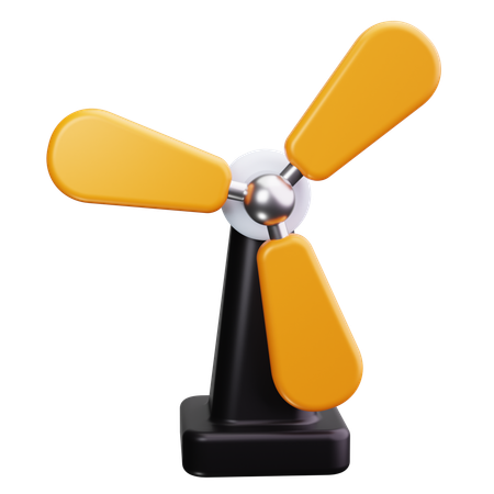 Wind Turbine  3D Icon