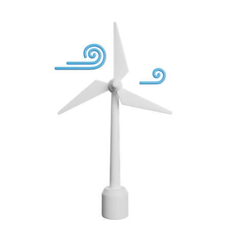 Wind Turbine  3D Icon