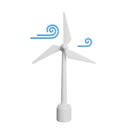 Wind Turbine  3D Icon