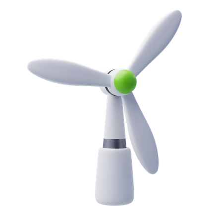 Wind Turbine  3D Icon