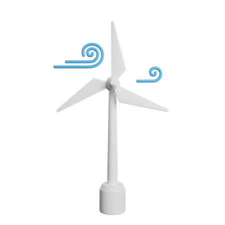 Wind Turbin Energy 3D Icon