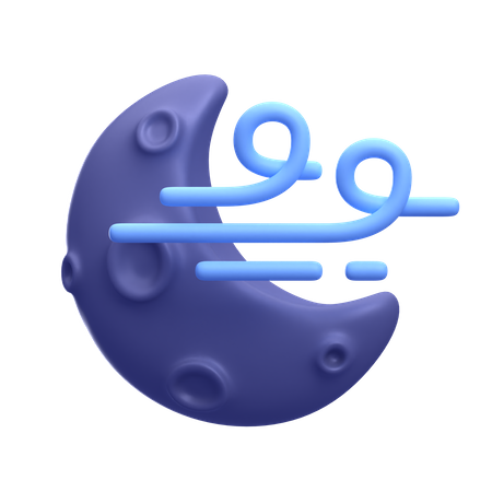 Windige Nacht  3D Icon