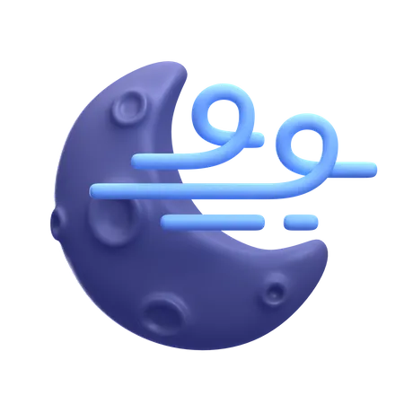 Windige Nacht  3D Icon