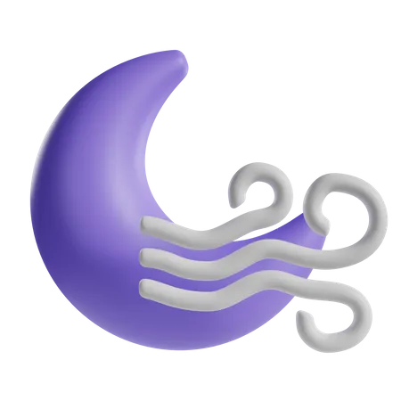 Windige Nacht  3D Icon