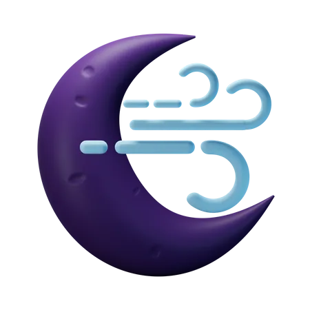 Windige Nacht  3D Icon