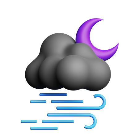 Windige Nacht  3D Icon