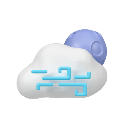 Windige Nacht  3D Icon