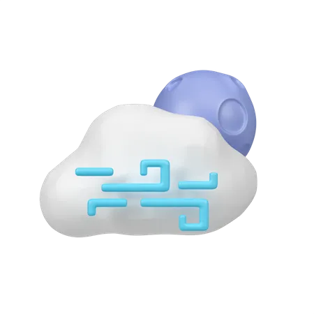 Windige Nacht  3D Icon