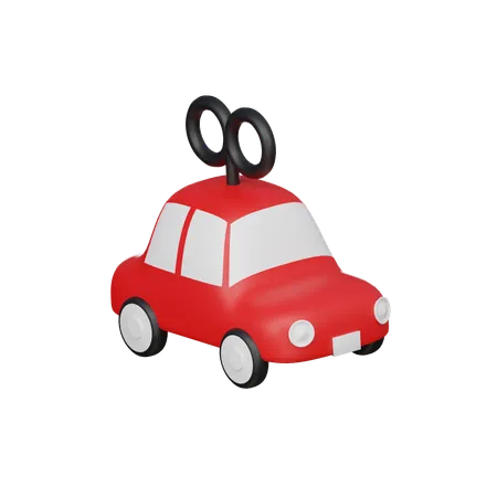 Winding Car  3D Icon