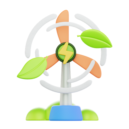 Windkraft  3D Icon