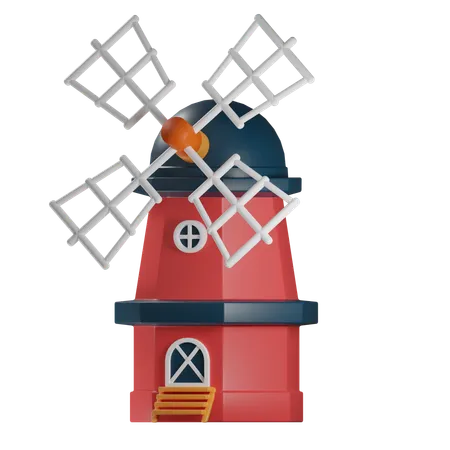 Windmil  3D Icon