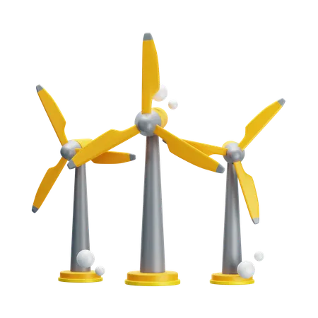 Windmill 3 D Illustration 3D Icon