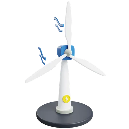 3 D Windmill With Isolated Background 3D Icon