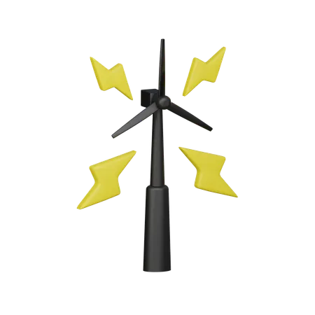 Windmill 3 D Icon 3D Icon