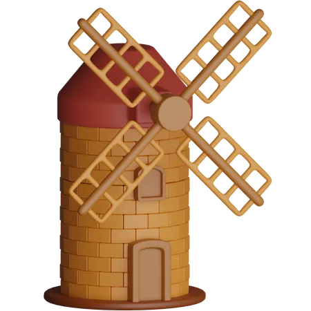 Windmill  3D Icon