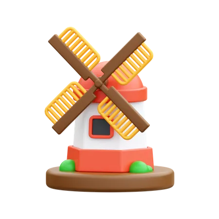 Windmill  3D Icon