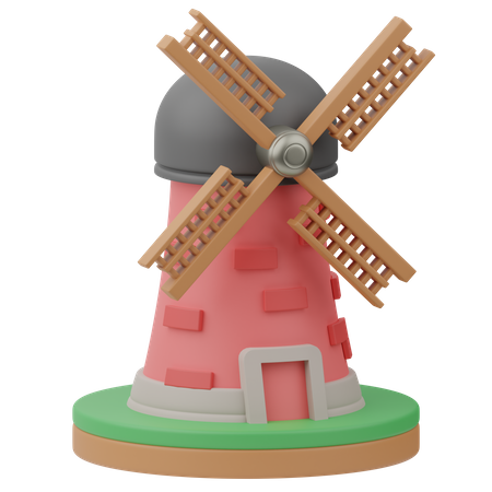 Windmill  3D Icon