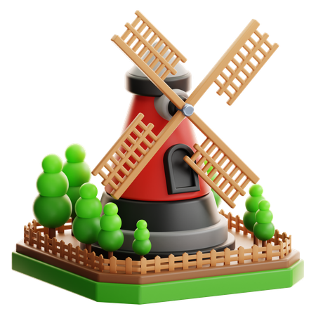 Windmill  3D Icon