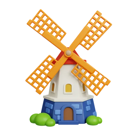 Windmill  3D Icon