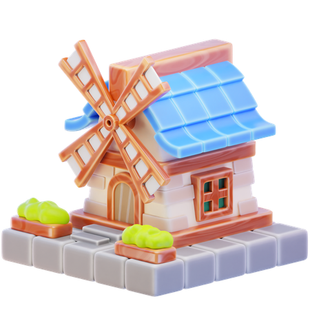 Windmill  3D Icon