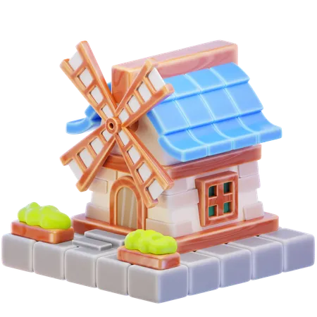 Windmill  3D Icon