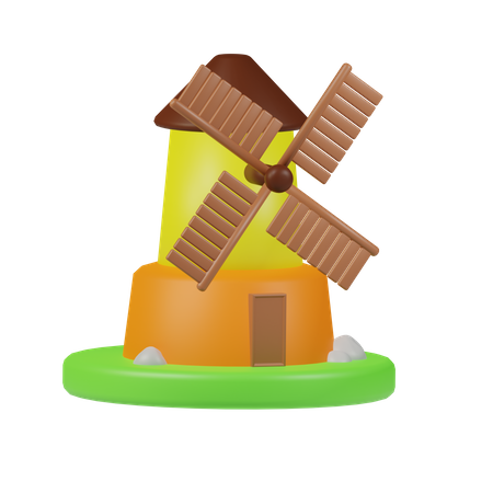 Windmill  3D Icon