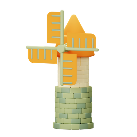 Windmill  3D Icon