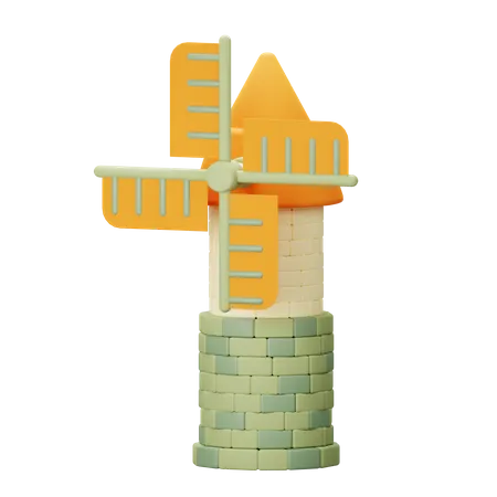 Windmill  3D Icon