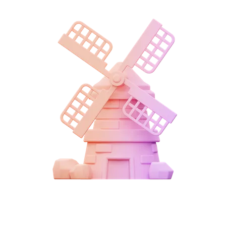 Windmill  3D Icon