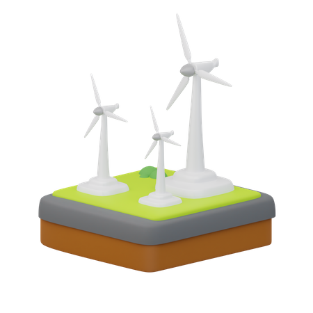 Windmill  3D Illustration