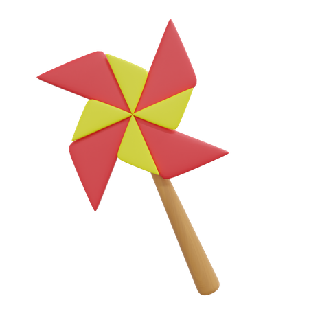 Windmill Toy 3D Icon