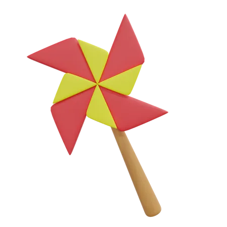 Windmill Toy 3D Icon