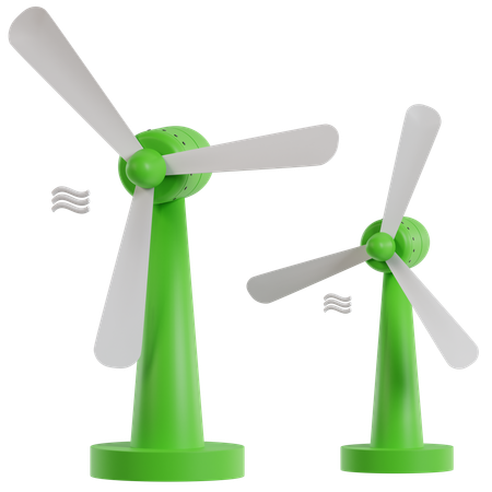 Windmills  3D Icon